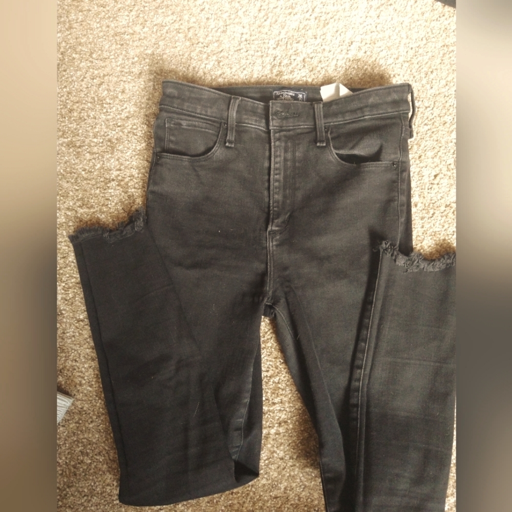 Abercrombie Hugh rise skinny jeans